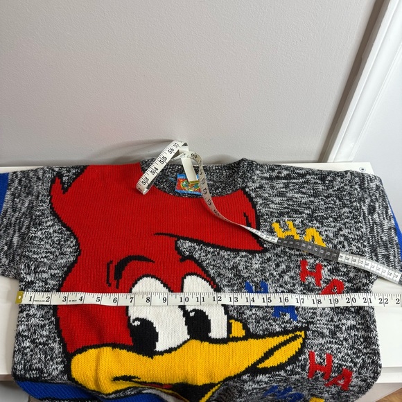 Vintage Universal Studios Woody Woodpecker Knit Sweater Ha Ha Ha - Picture 7 of 7